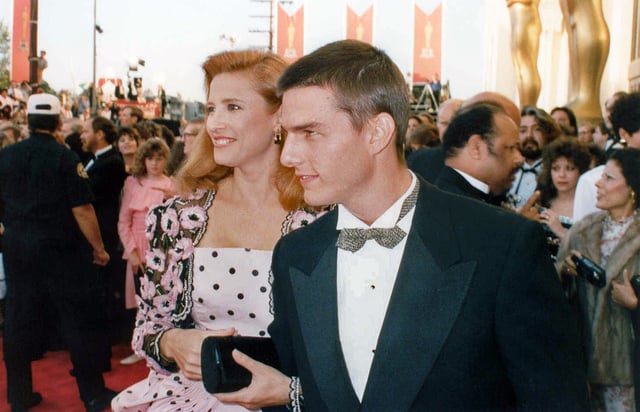 Tom Cruise and Mimi Rogers at the 1989 Oscars
