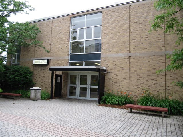Constructed in 1958, the Douglas Wright Engineering Building is the oldest building erected for use by the university.