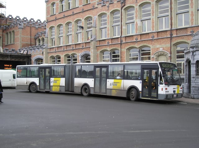 A Van Hool articulated bus in Ghent