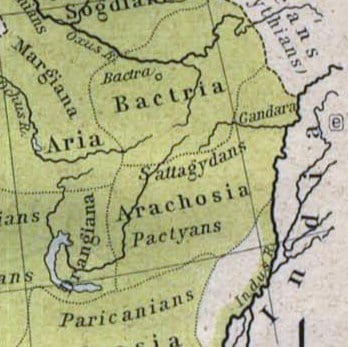 The Arachosia Satrapy and the Pactyan people during the Achaemenid Empire in 500 BCE
