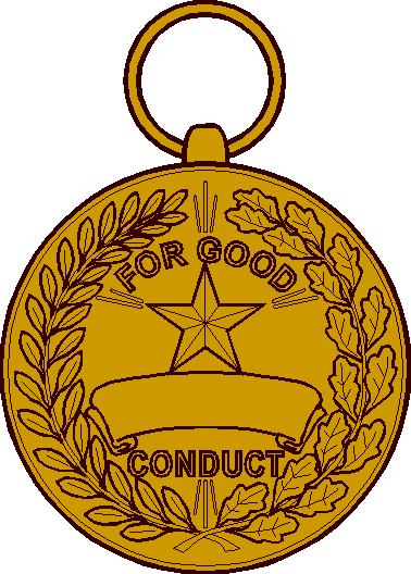 The Army Good Conduct Medal Reverse