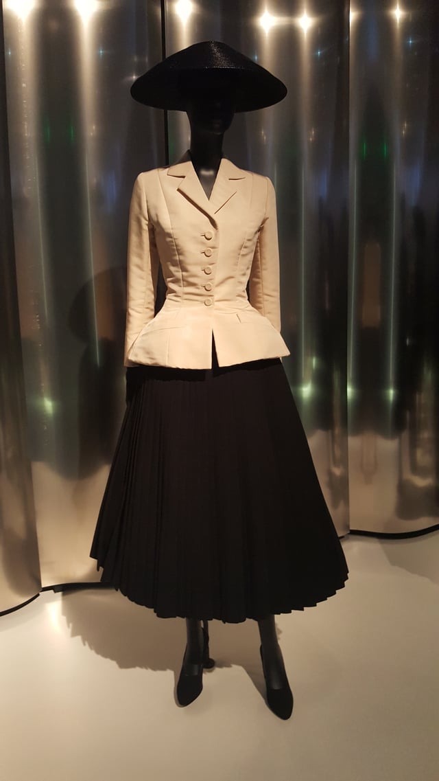 The famous "Bar Suit" on display at the Denver Art Museum in 2019.