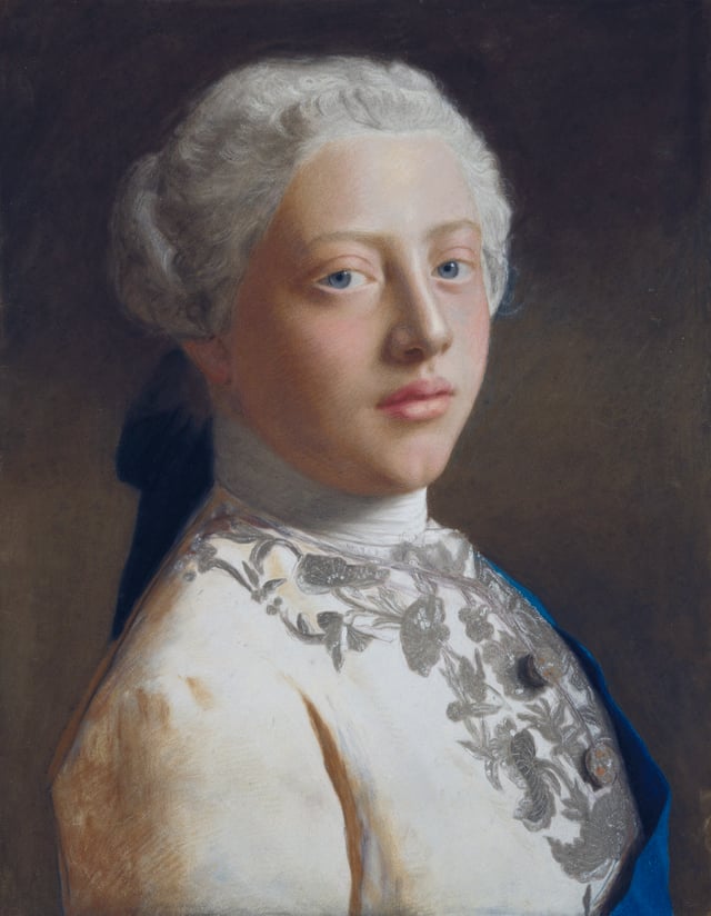 Pastel portrait of George as Prince of Wales by Jean-Étienne Liotard, 1754