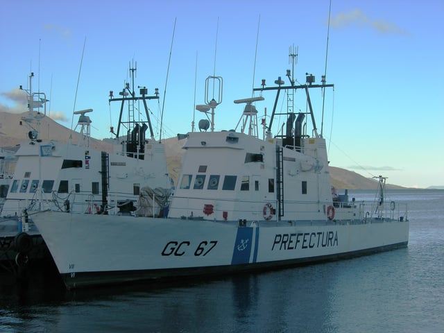 Argentine Naval Prefecture's GC67 patrol vessel