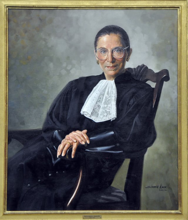 Commissioned portrait of Ginsburg in 2000