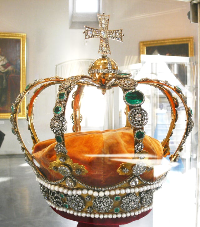 The Württemberg crown jewels on display in the State Museum of Württemberg (Old Castle)