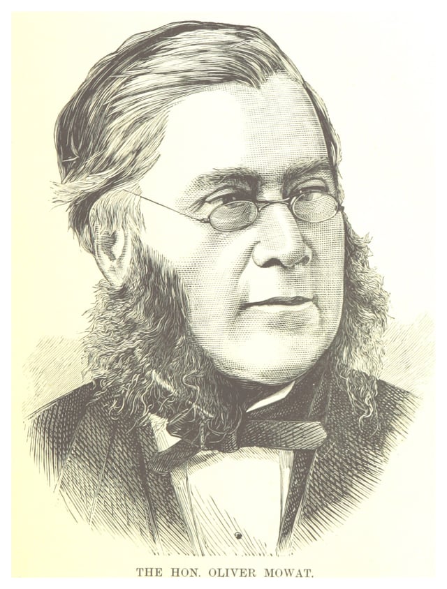 Oliver Mowat, Premier of Ontario from 1872 to 1896