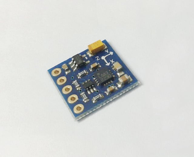A Honeywell digital compass sensor mounted on a circuit board