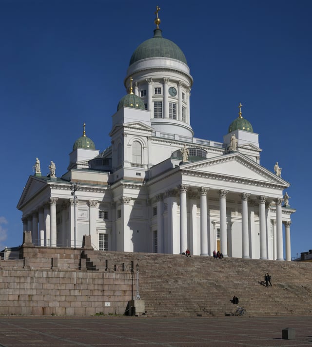 The Helsinki Cathedral is among the most prominent buildings in the city.