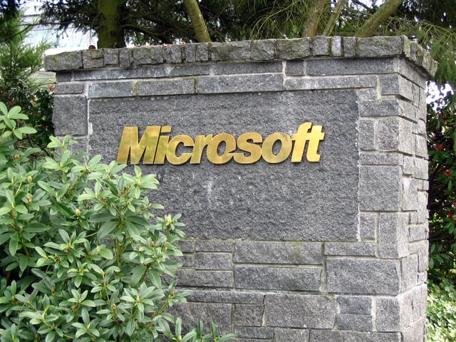 Microsoft Corporation headquarters in Redmond, an Eastside suburb of Seattle