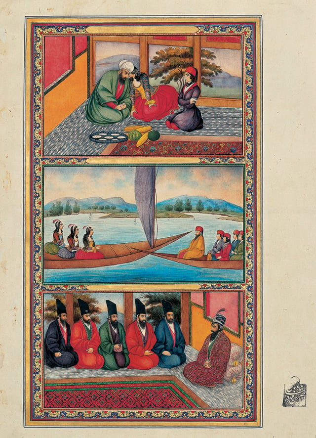 Illustration of One Thousand and One Nights by Sani ol molk, Iran, 1849–1856