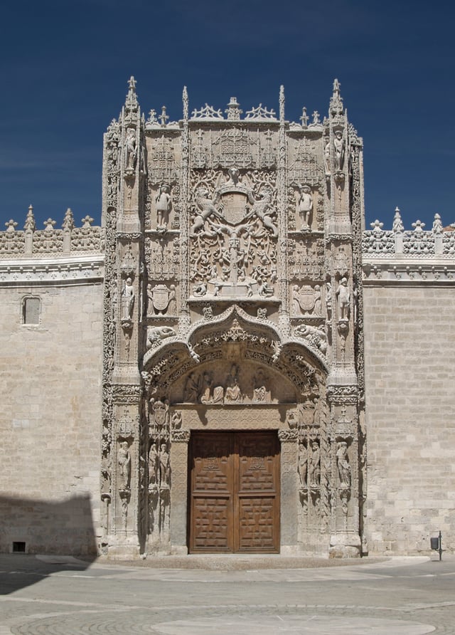 The façade of the Colegio de San Gregorio in Valladolid, where Las Casas spent his final decades