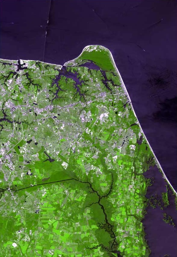 Virginia Beach from space