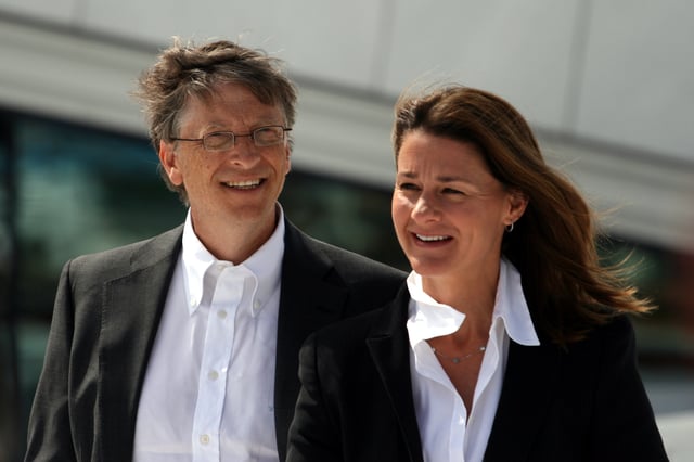 Gates and his wife, Melinda, 2009