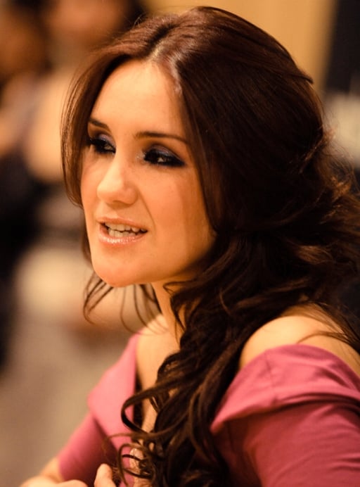 Dulce María at Expo Joven 2010 in Chihuahua, Mexico.