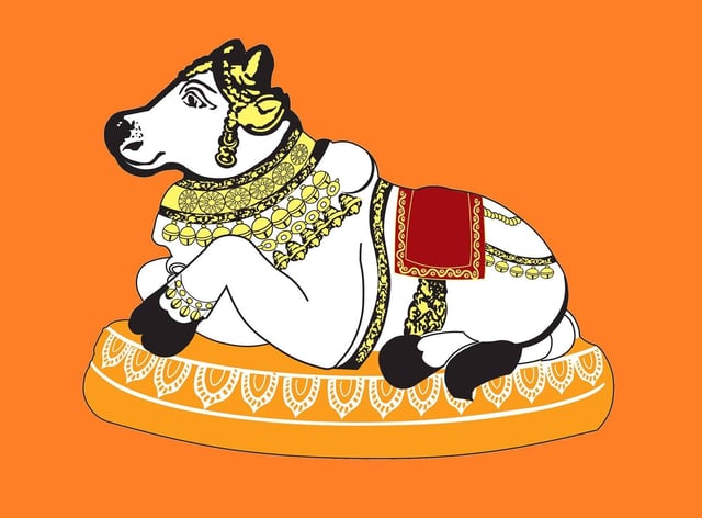 Nandi Flag, the official flag of Hindu Saivites all over the world.