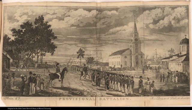 Illustration of the Demerara rebellion in British Guiana in 1823.