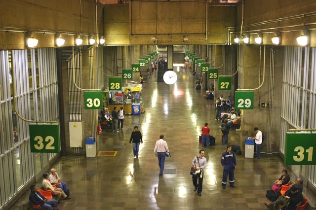 Tietê Bus Terminal, the 2nd largest bus terminal in the world, after PABT in New York.