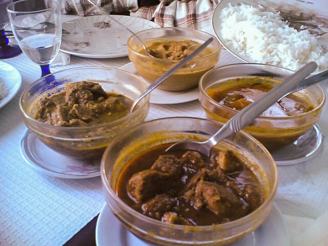Pork vindaloo, spicy pork curry from India.
