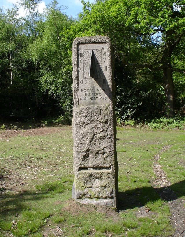 The William Willett Memorial Sundial in Petts Wood, south London, is always on DST.