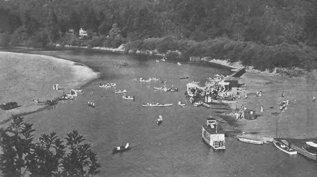 Beach on Russian River at Monte Rio, 1909