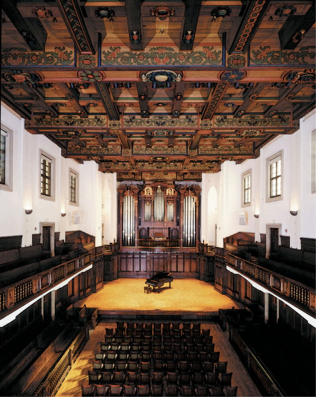 Bridges Hall of Music hosts a variety of performances by the college's musical ensembles.