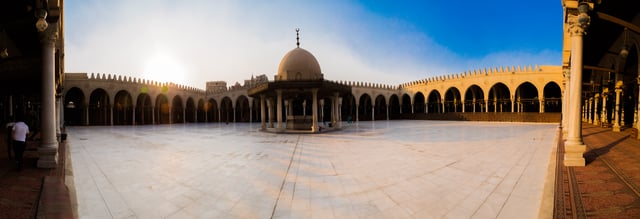 The Amr ibn al-As mosque in Cairo, recognized as the oldest in Africa
