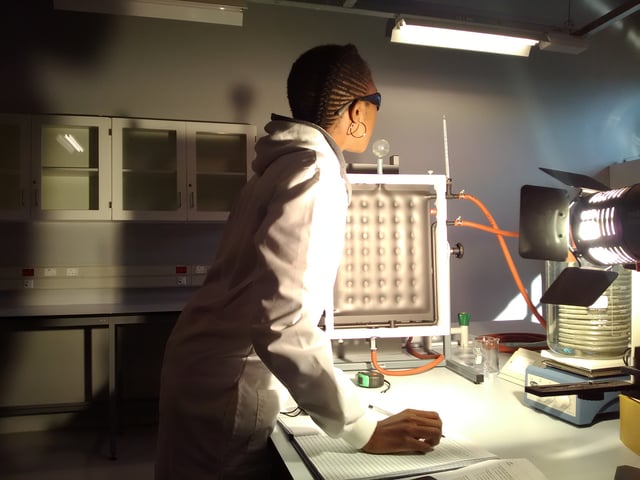 Physicist in a Lab at Botswana International University of Science and Technology