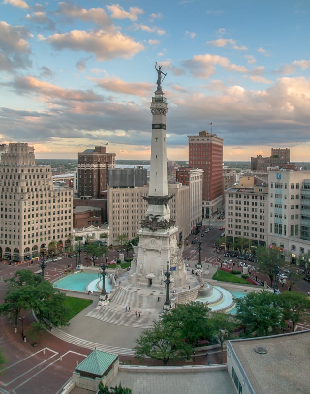 The Soldiers' and Sailors' Monument was dedicated in 1902.