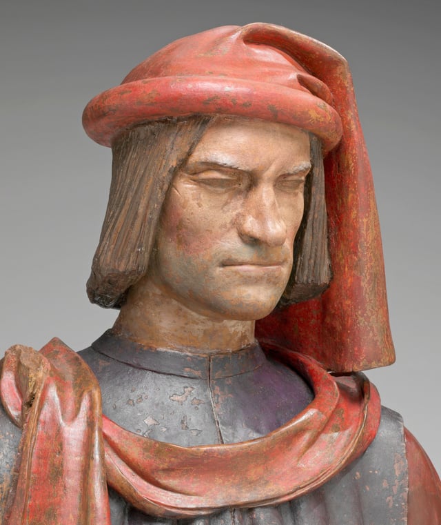 Bust by Verrocchio, 15th- or 16th-century terracotta bust, National Gallery of Art, Washington