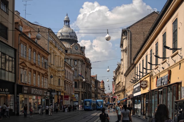 Ilica, the main shopping street in Zagreb