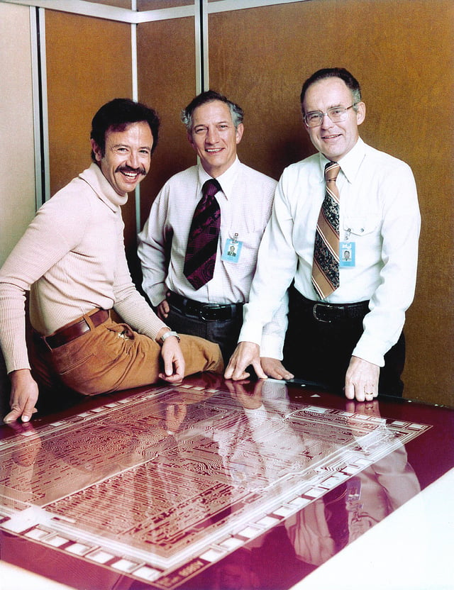 Andy Grove, Robert Noyce and Gordon Moore in 1978
