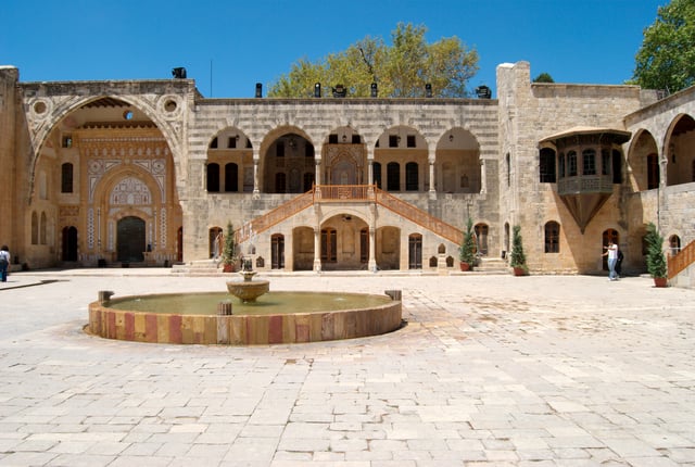 Beiteddine Palace built in the 15th century in Lebanon