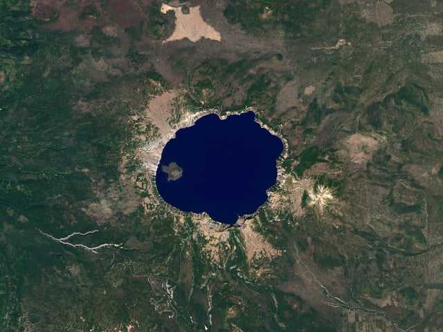 Crater Lake from space