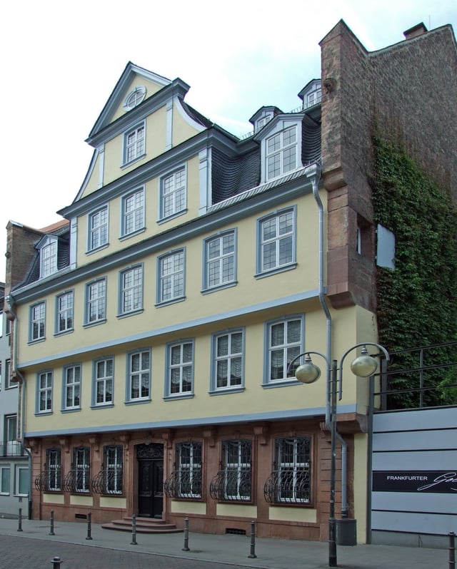 Goethe's birthplace in Frankfurt (Großer Hirschgraben)