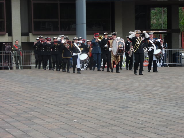 HMS Seahawk Volunteer Band at the 2016 Royal Navy Volunteer Band Association Festival in Portsmouth
