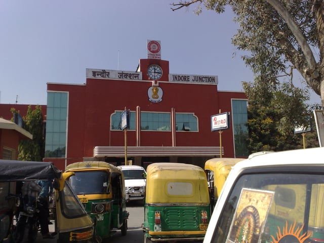 The Indore Junction eastern entrance