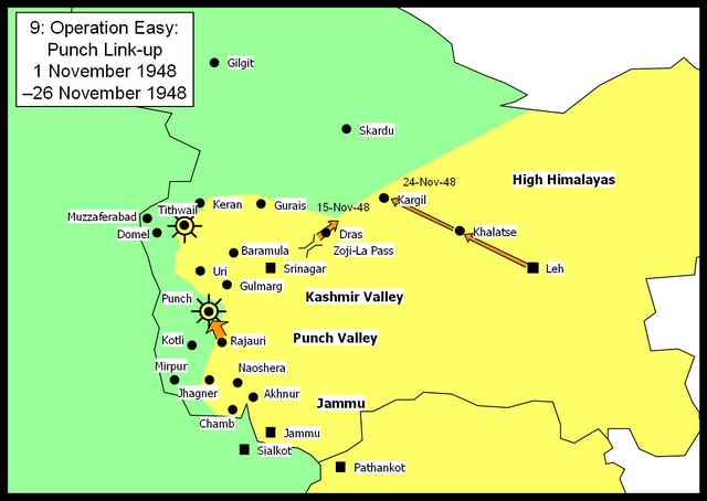 Operation Easy. Poonch link-up 1 November 1948 – 26 November 1948