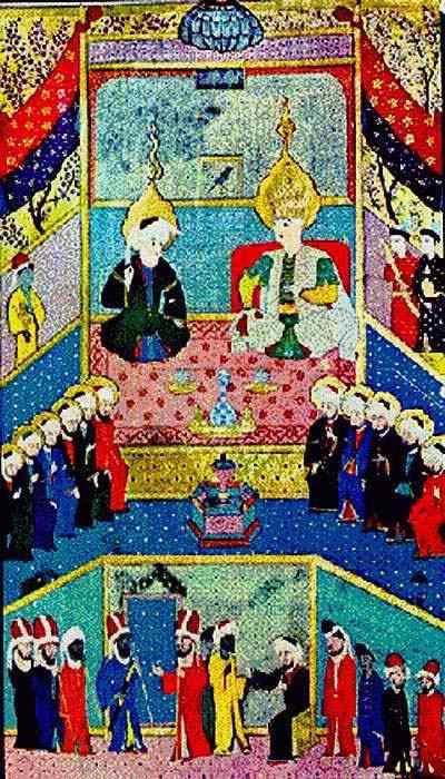Joseph with his father Jacob and brothers in Egypt