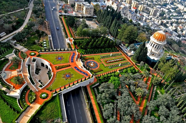 Shrine of the Báb and the Bahá'í gardens on Mount Carmel