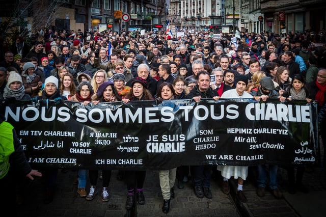 Republican marches were organised across France after the January 2015 Île-de-France attacks perpetrated by radicalised Islamist extremist terrorists; they are the largest public rallies in French history.