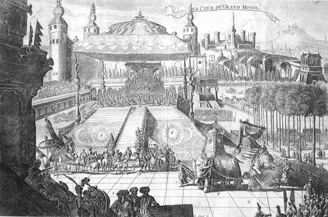 Engraving from Voyage de François Bernier, Paul Maret, 1710.