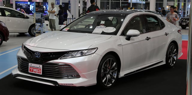 A plug-in hybrid car manufactured by Toyota, one of the world's largest carmakers – Japan is the third-largest maker of automobiles in the world