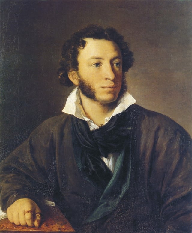 Alexander Pushkin (portrait by Vasily Tropinin)