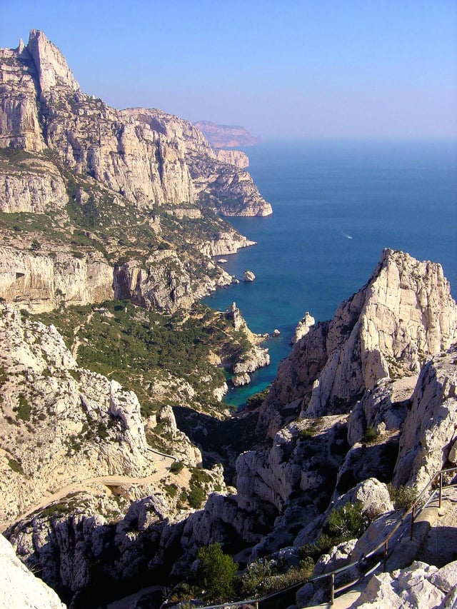 The Calanque of Sugiton in the 9th arrondissement of Marseille