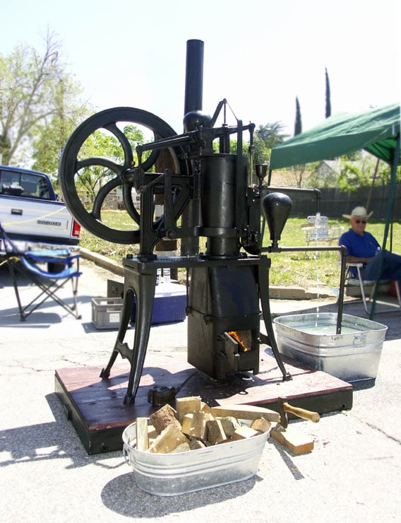 A typical late nineteenth/early twentieth century water pumping engine by the Rider-Ericsson Engine Company