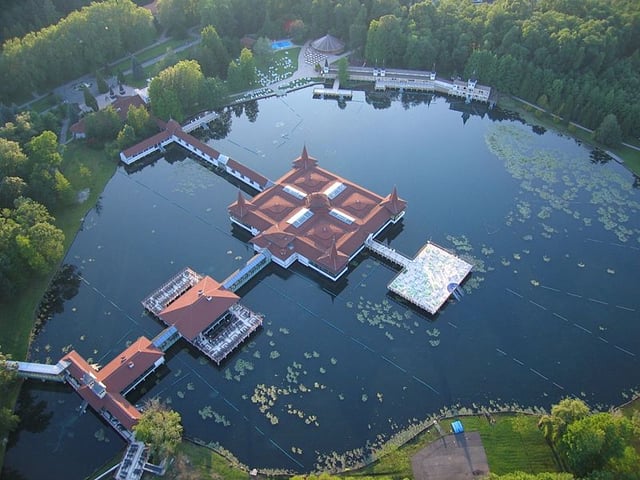 Lake Hévíz, the largest thermal lake in Europe