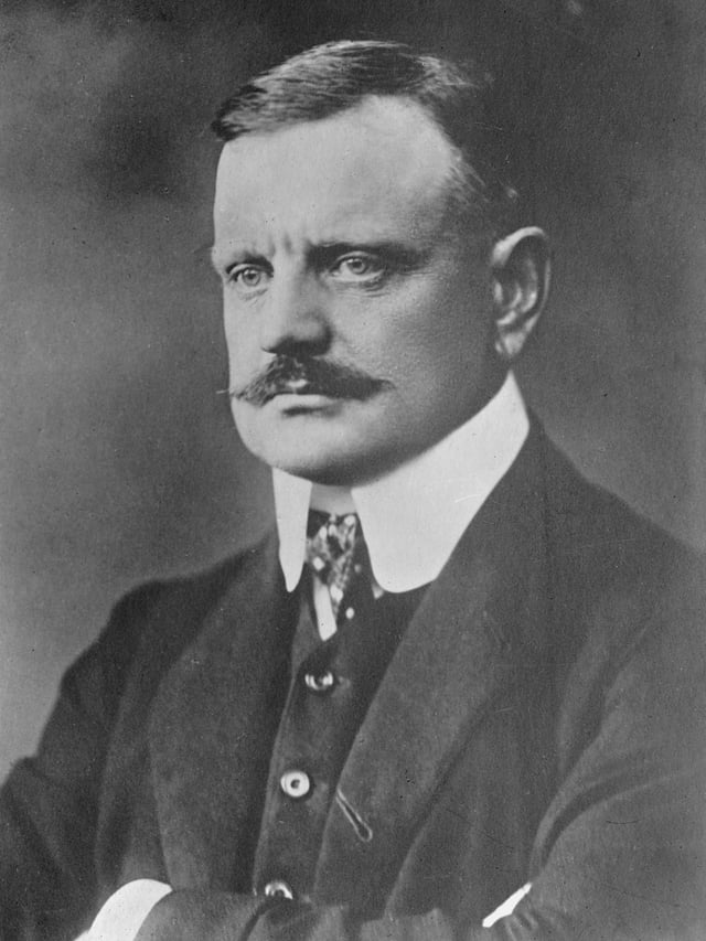 The Finnish composer Jean Sibelius (1865–1957), a significant figure in the history of classical music