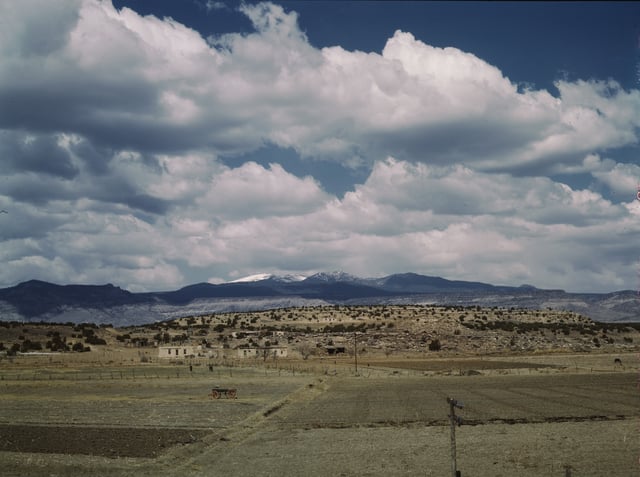 Most Indian reservations, like the Laguna Indian reservation in New Mexico (pictured here in 1943), are in the western United States, often in regions suitable more for ranching than farming.