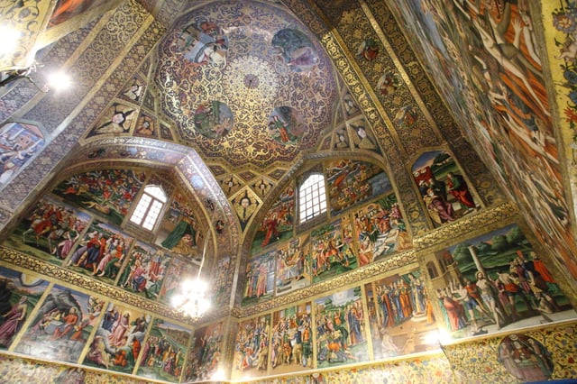 The Vank Cathedral. The Armenians moved into the Jolfa district of Isfahan and were free to build their prayer houses, eventually becoming an integral part of the society.